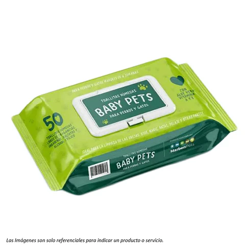 Toallitas Humedas Baby Pets 50Unidades MarbenPets 