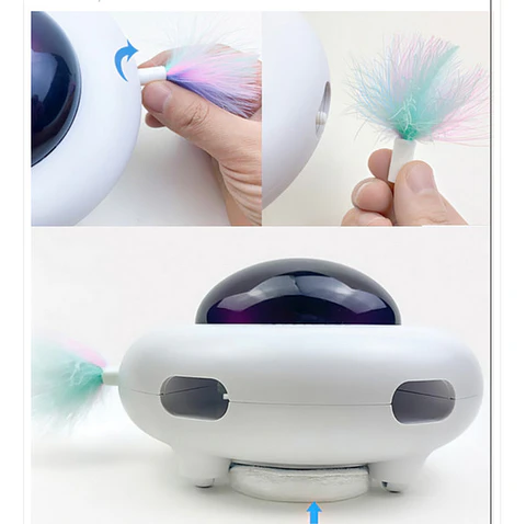 Juguete Electrónico UFO para Gatos 