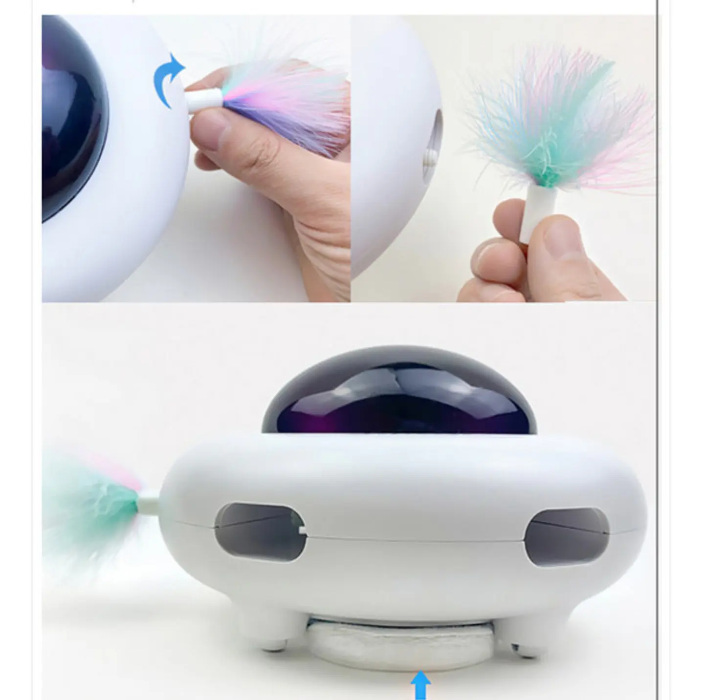 Juguete Electrónico UFO para Gatos  2
