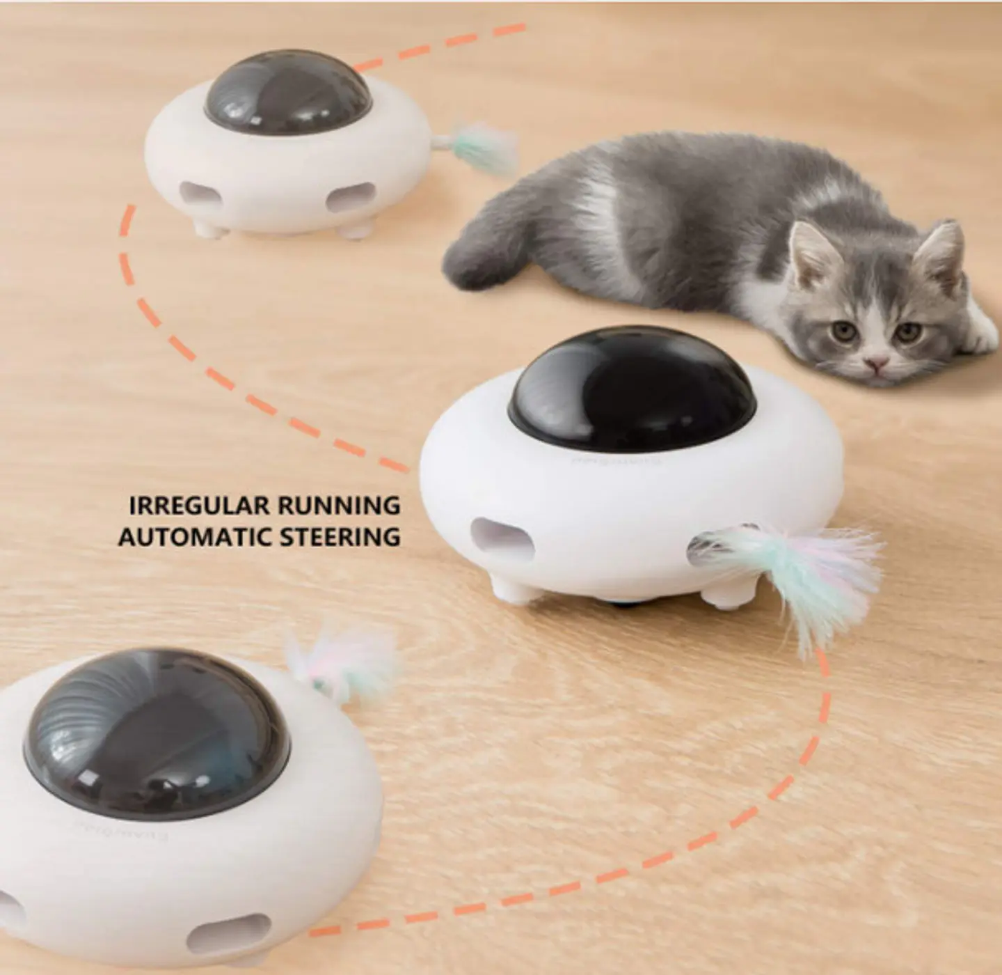 Juguete Electrónico UFO para Gatos  3