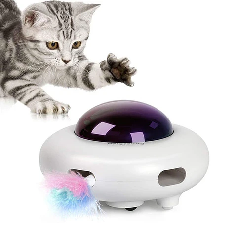 Juguete Electrónico UFO para Gatos 