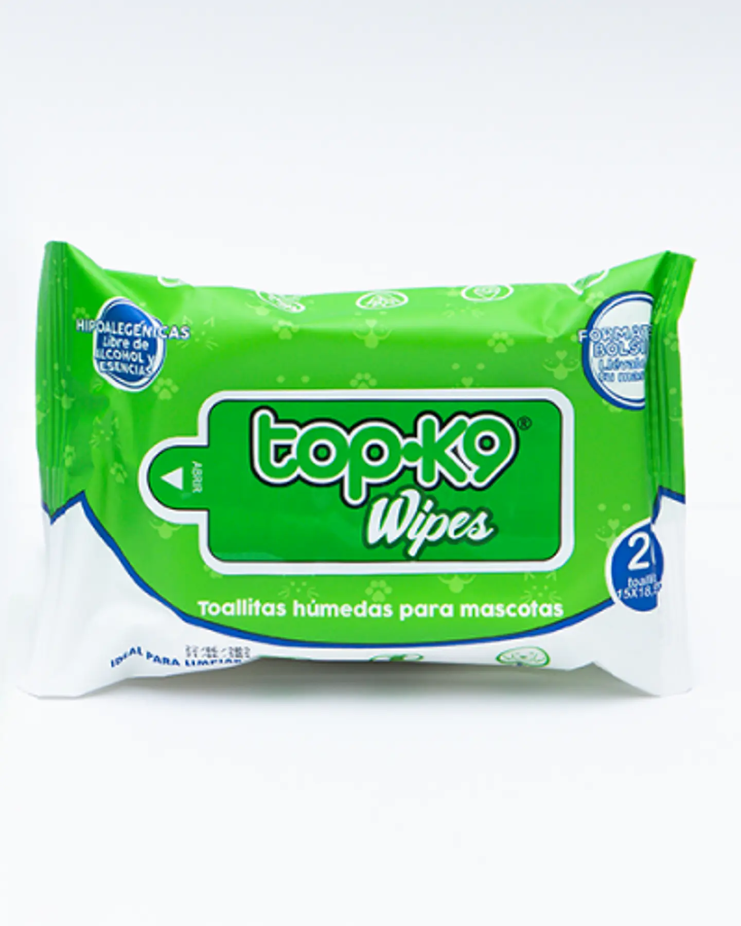 Toalitas Humedas TopK9 60 unidades 1