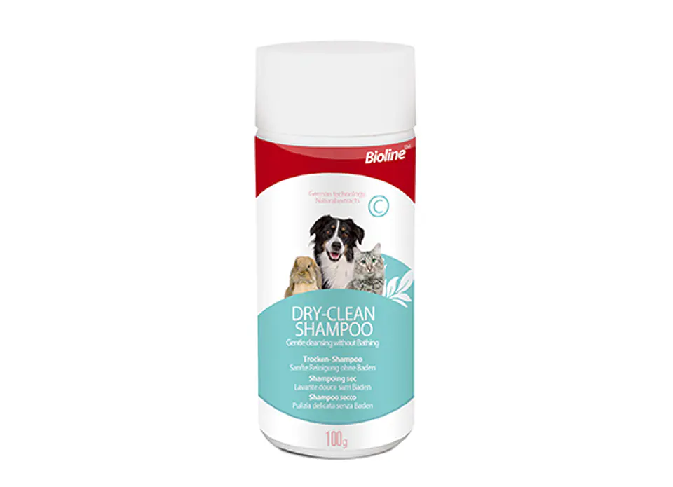 Sahmpoo En Seco todo tipo de Mascota 100Grs Bioline  1