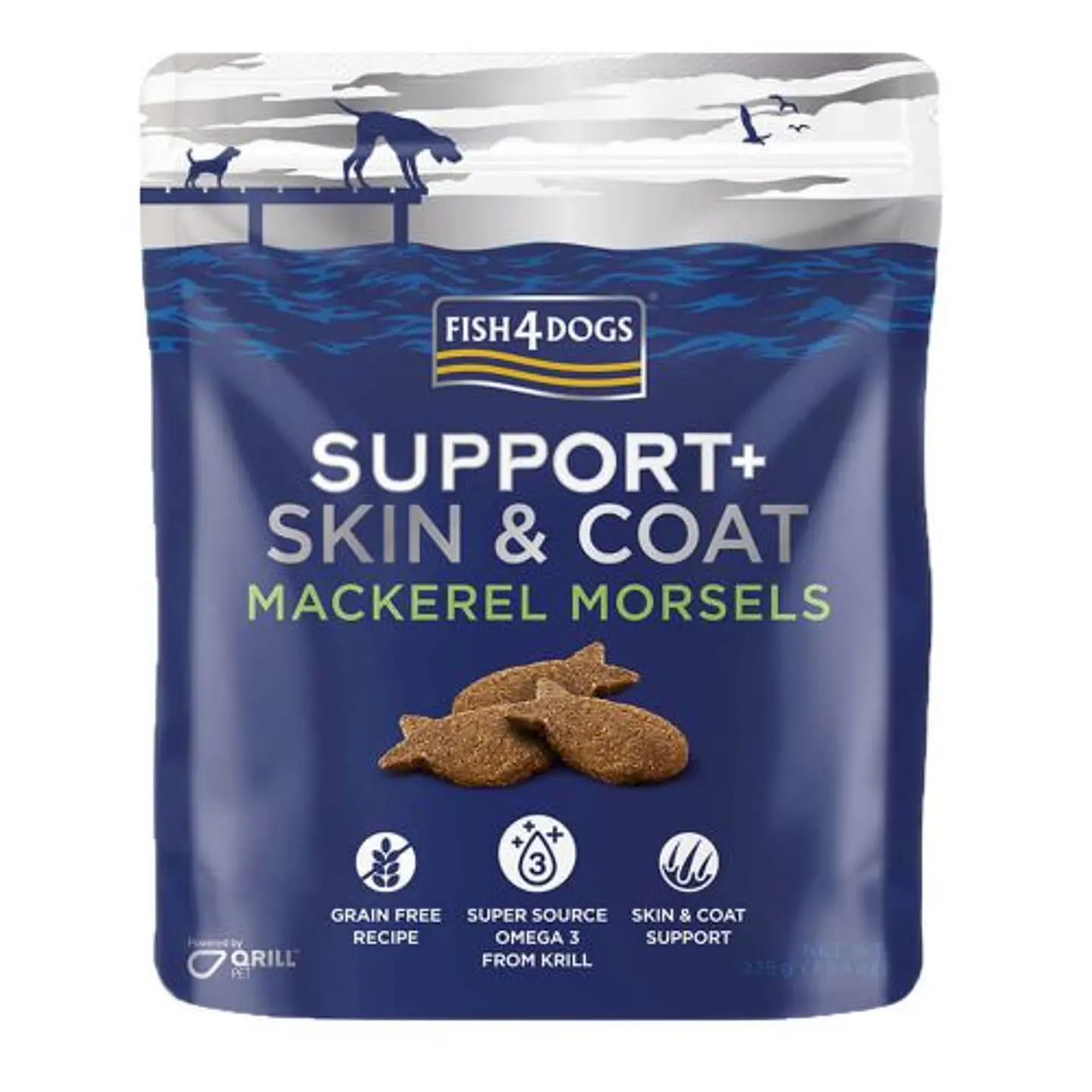Fish4 Dogs Support+ Skin & Coat Mackerel Morsels 1