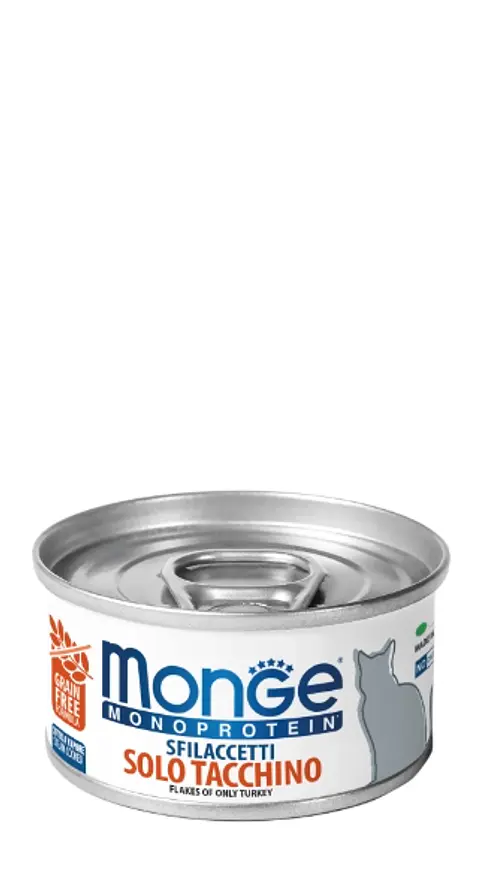 Monge Humedo Pavo Libre de Grano Gato 80grs 