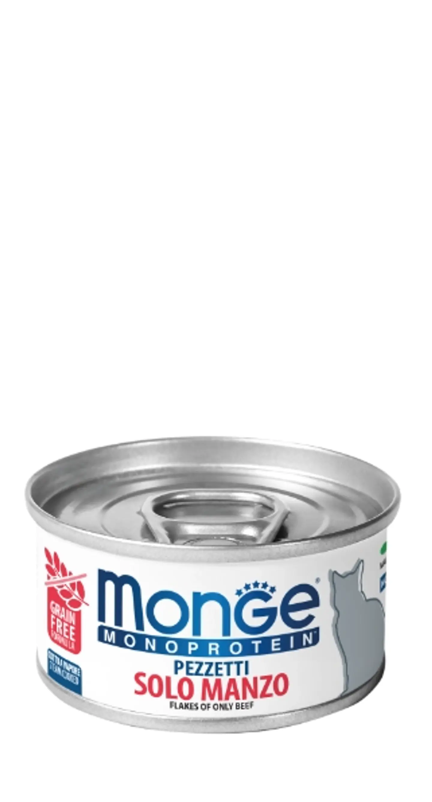 Monge Humedo Vacuno Libre de Grano Gato 80grs  1