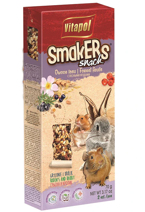 Smakers Snack Conejos y Roedores Frutas 