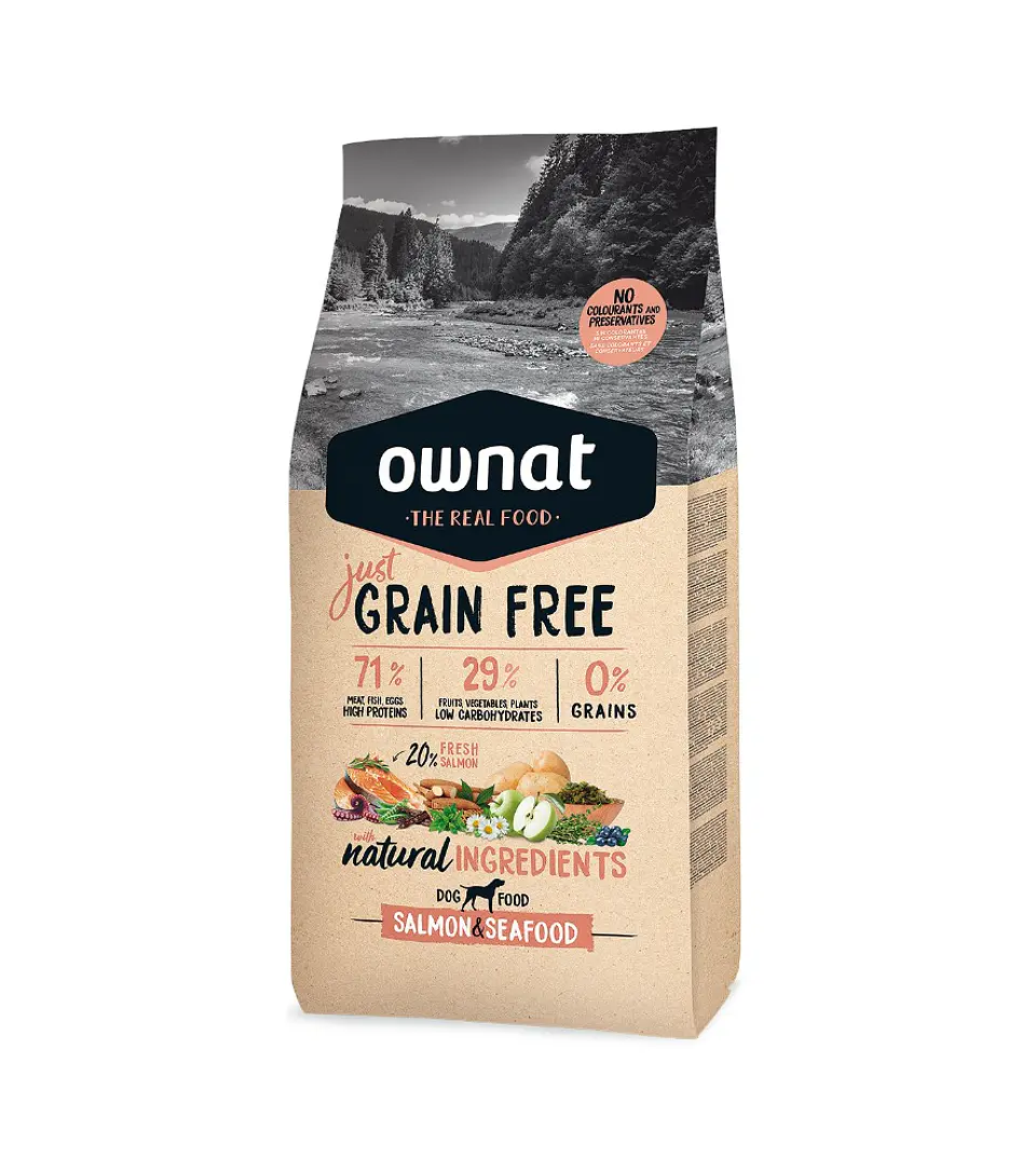 Just Grain Free Adulto Salmon Perro  3K  1
