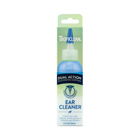 Ear Cleaner Dual Action Gato y Perro 118ml Tropliclean 