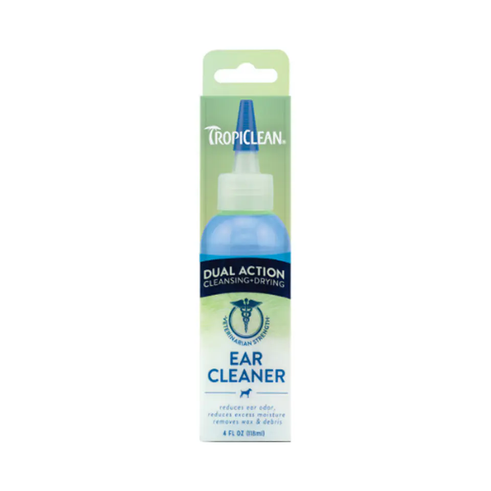 Ear Cleaner Dual Action Gato y Perro 118ml Tropliclean  1