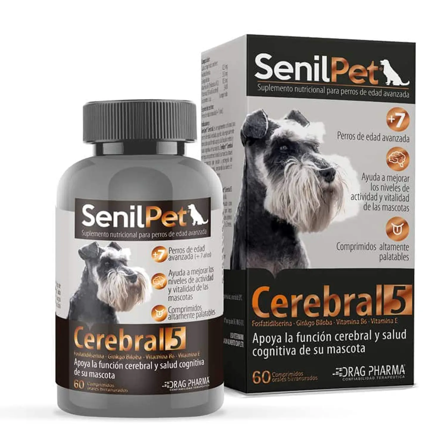 SenilPet Cerebral 5 x 60 comprimidos  1