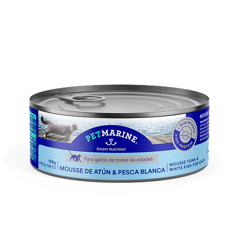 Pet Marine Mousse De Atun y Pesca Blanca 156grs 