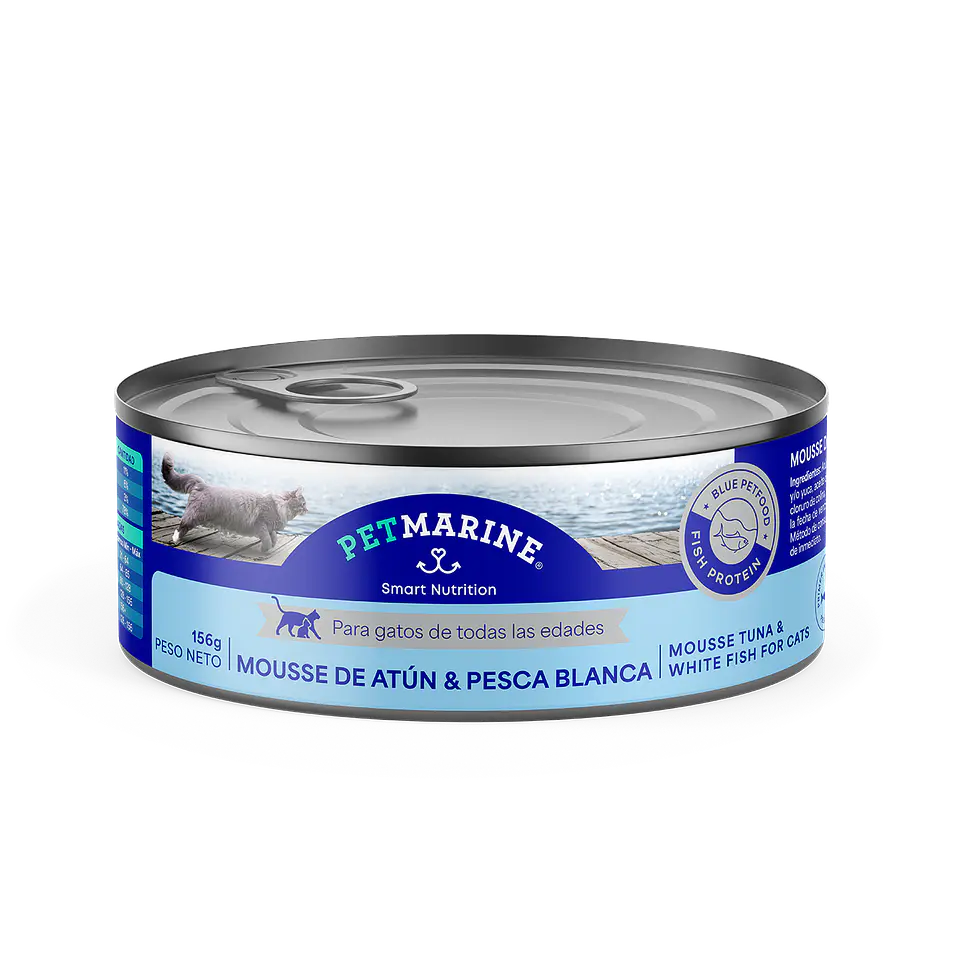 Pet Marine Mousse De Atun y Pesca Blanca 156grs  1