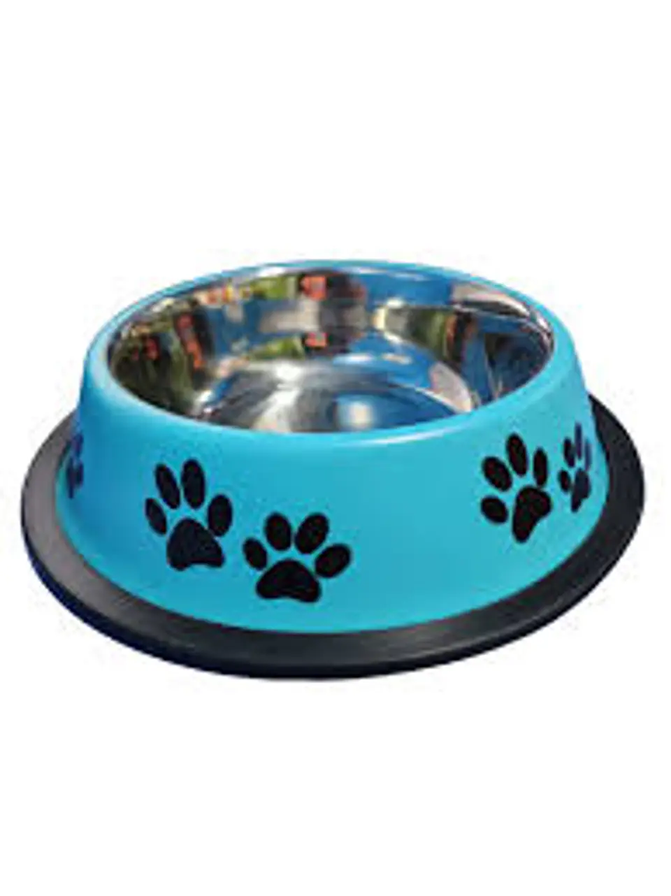 Plato Acero Inoxidable Diseño Huellas 19cms  1