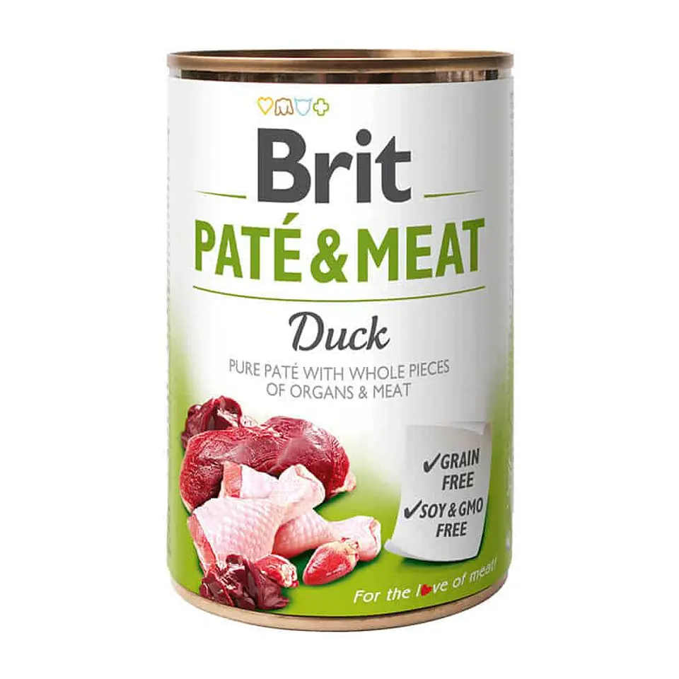 Brit Pate Meat & Meat Duck 400grs  1