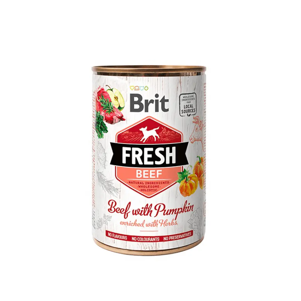 Brit Fresh Beef With Pumpkin 400grs  1