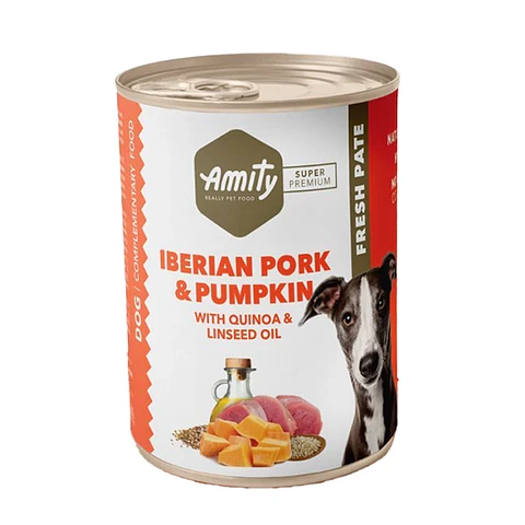 Amity Humedo Perro 400 GRS Iberian Pork y Pumpkin