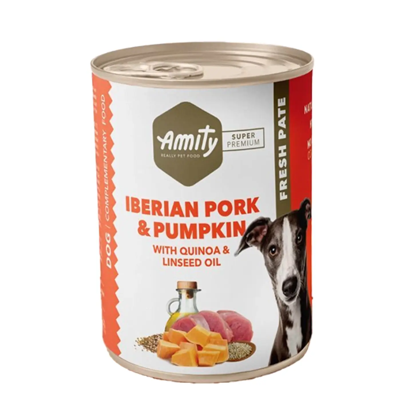 Amity Humedo Perro 400 GRS Iberian Pork y Pumpkin 1
