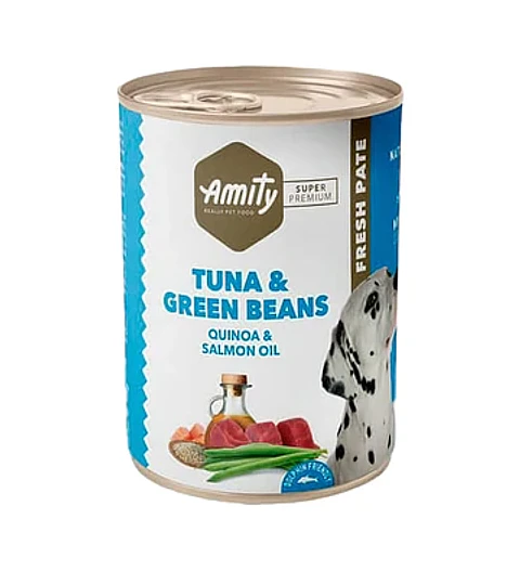 Amity Humedo Perro 400 GRS Tuna y Green Beas