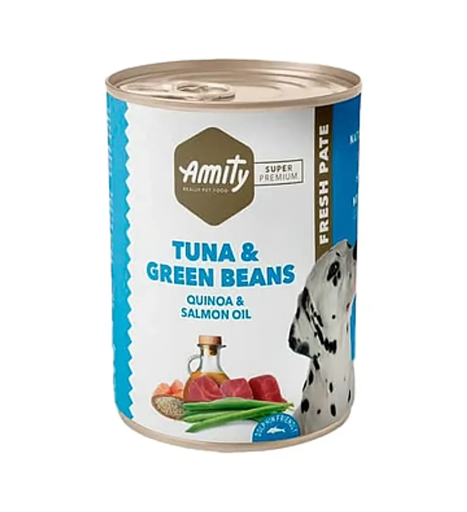 Amity Humedo Perro 400 GRS Tuna y Green Beas 1