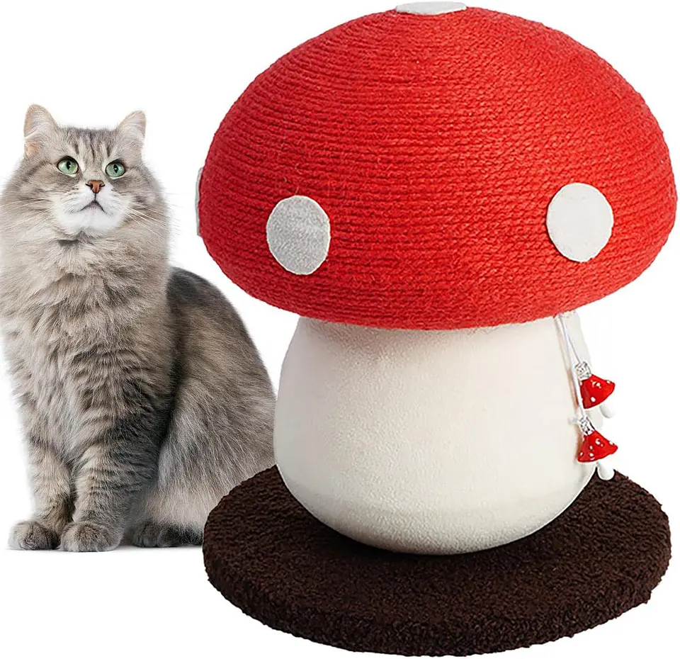 Rascador Hongo Blanco Rojo  2