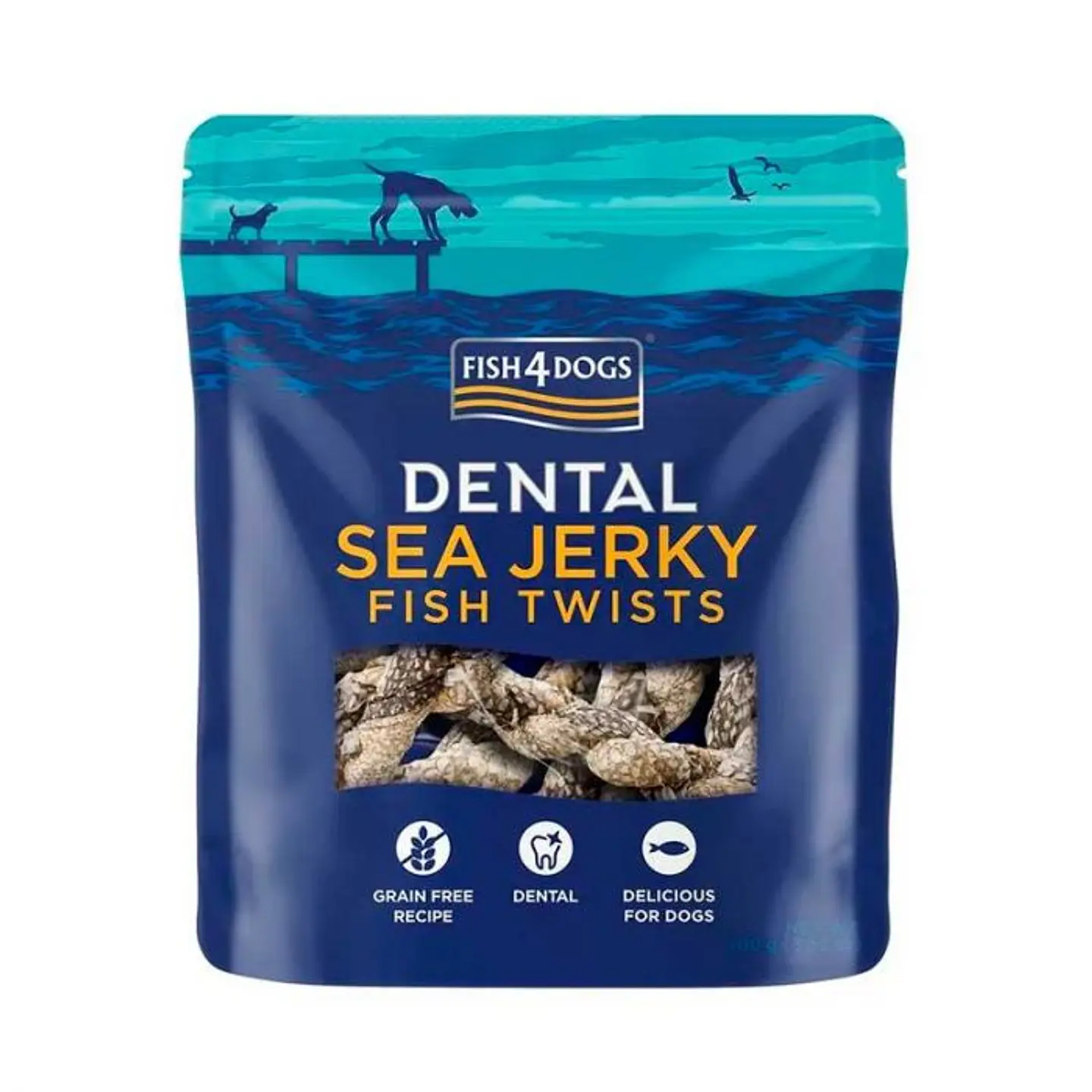 Fish4 Dogs Dental Fish Twists 100grs  1