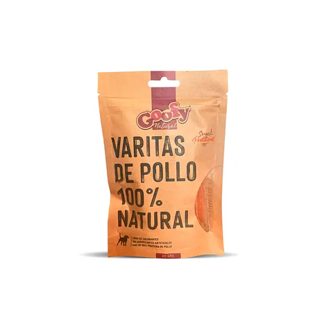 Snack Varitas de Pollo 100% Natural 60grs Goofy 
