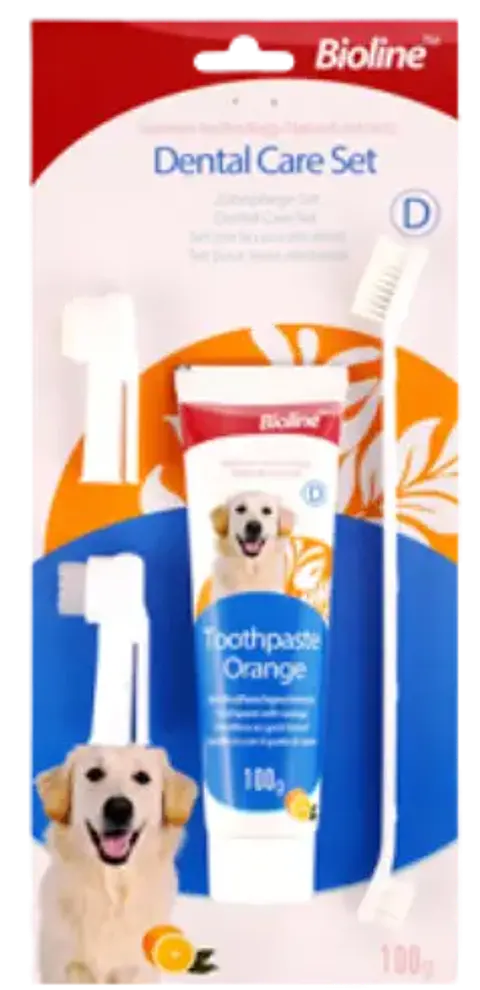 Set Higiene Dental Naranja Bioline 