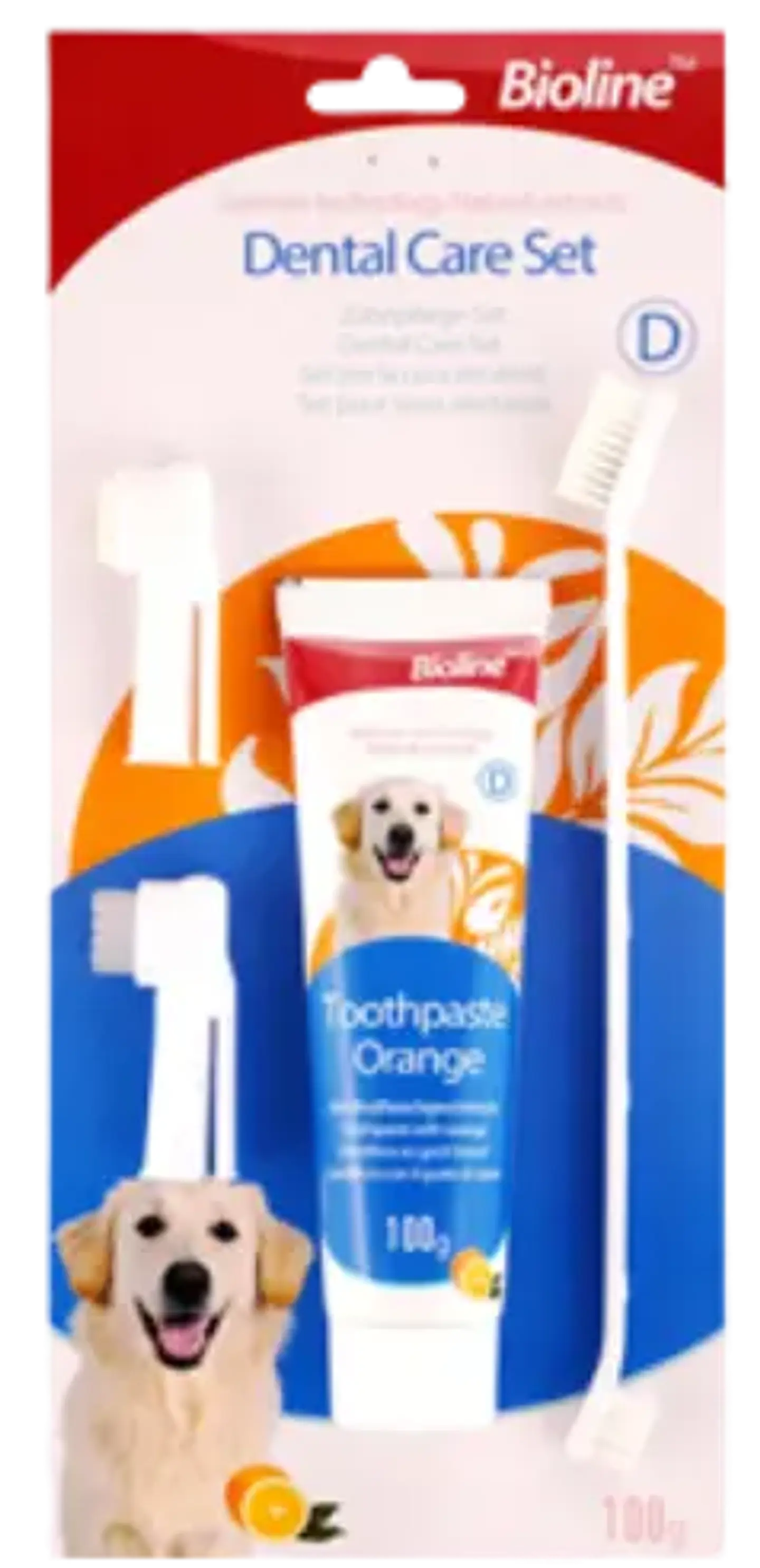 Set Higiene Dental Naranja Bioline  1
