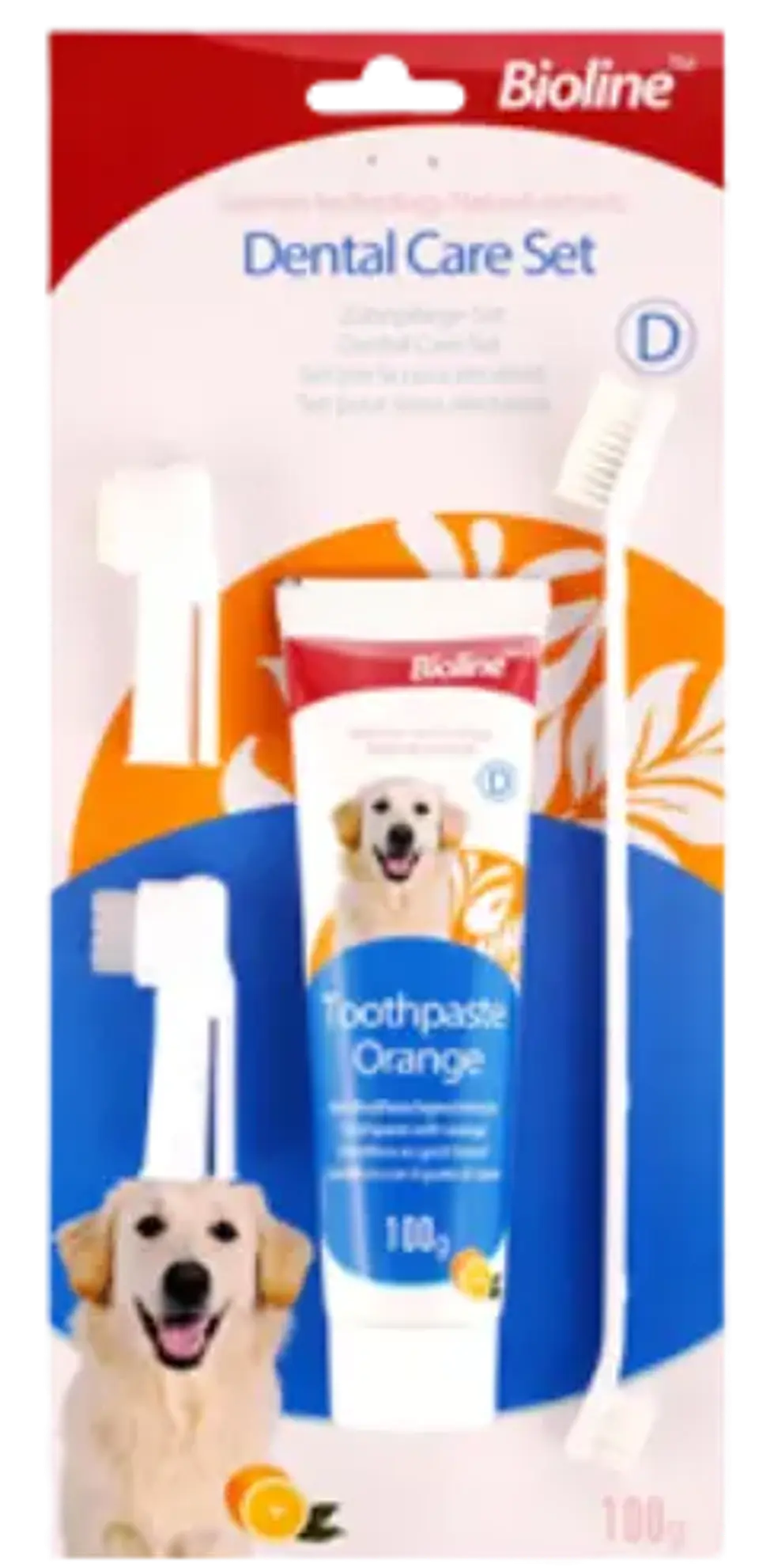 Set Higiene Dental Naranja Bioline  1