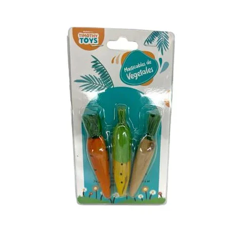 Wood Carrot Corn Toy