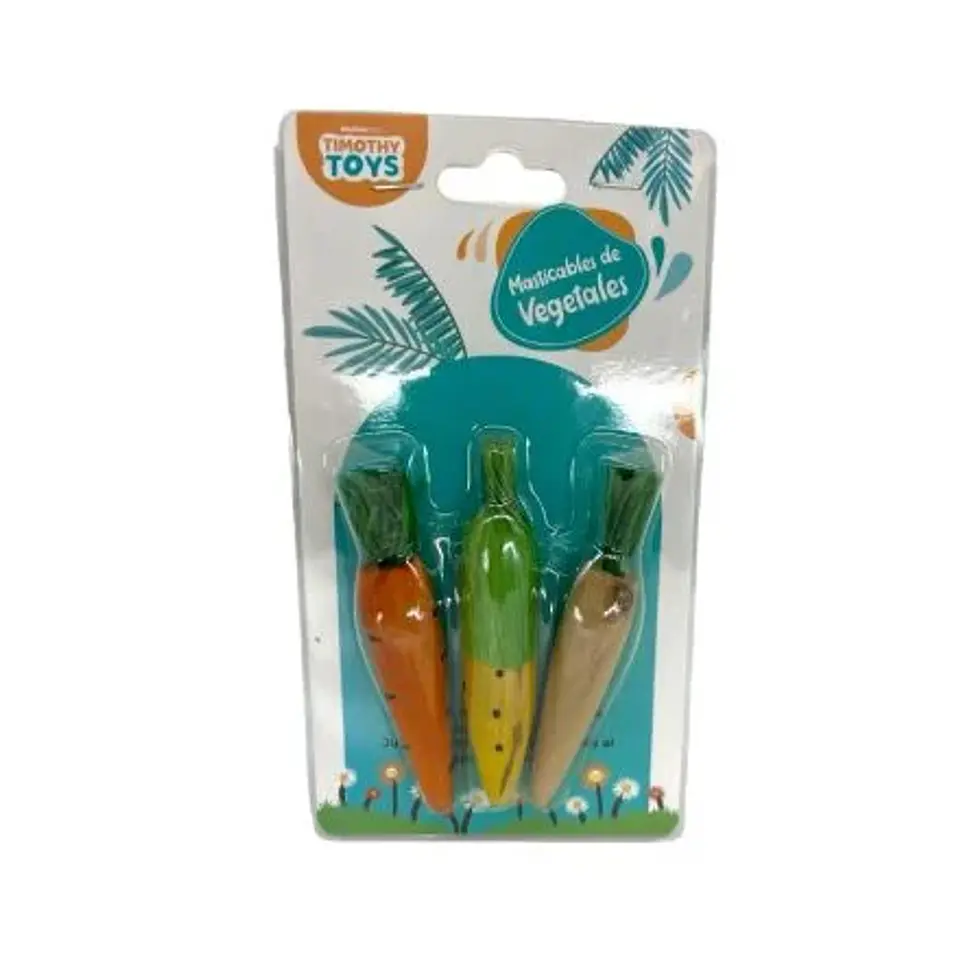 Wood Carrot Corn Toy 1