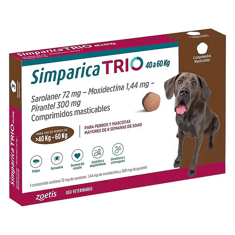 Simparica Trio 1 comprimido 40-60kg 