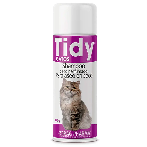 Tidy Gato Shampoo Seco Para aseo Seco 100grs 