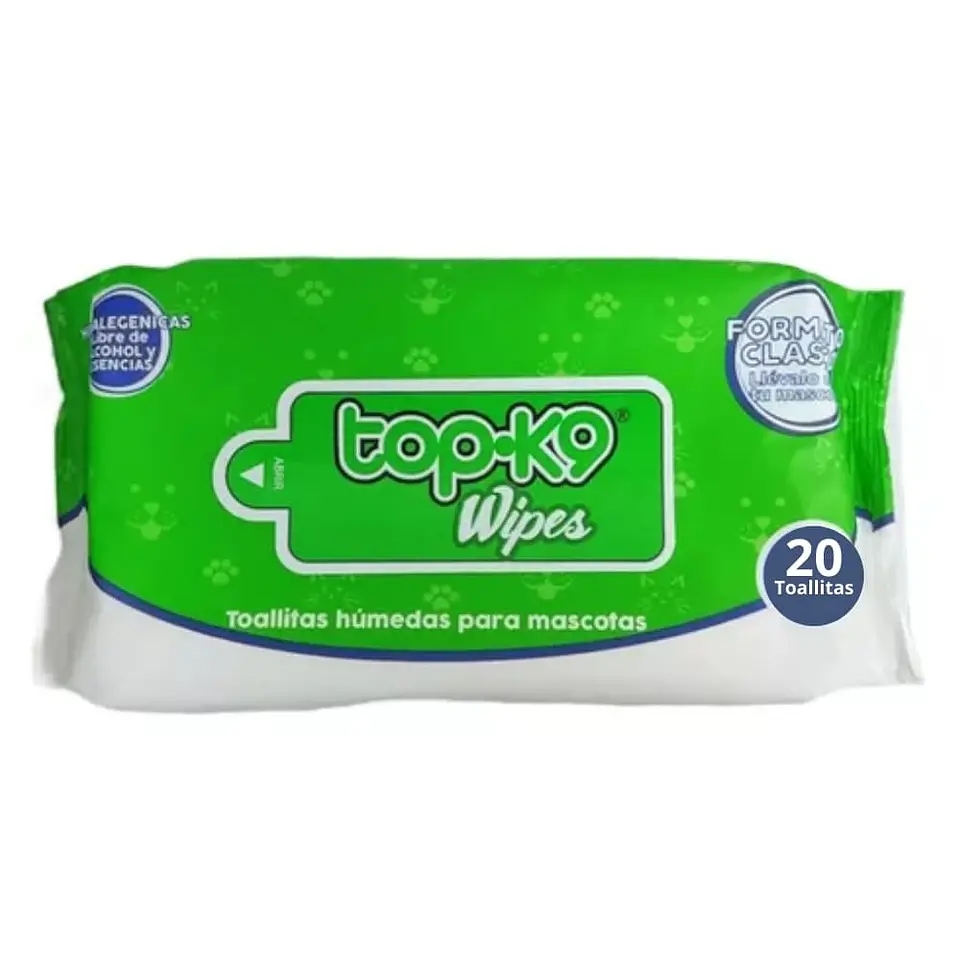 Toallitas Humedas TopK9 20 unidades  1