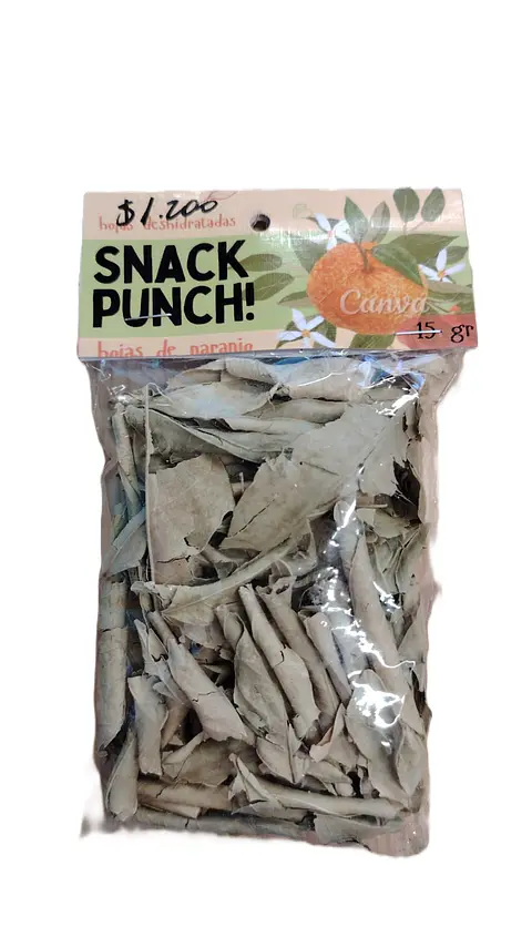 Snack Punch Hojas de Naranjo 15grs 