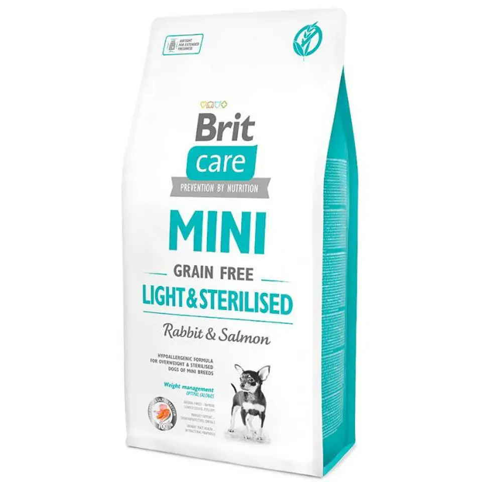 Brit Care Dog Mini Grain Free Light & Sterilised 2K  1