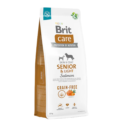 Brit Care Dog Grain Free Senior & Light Salmon 12K 