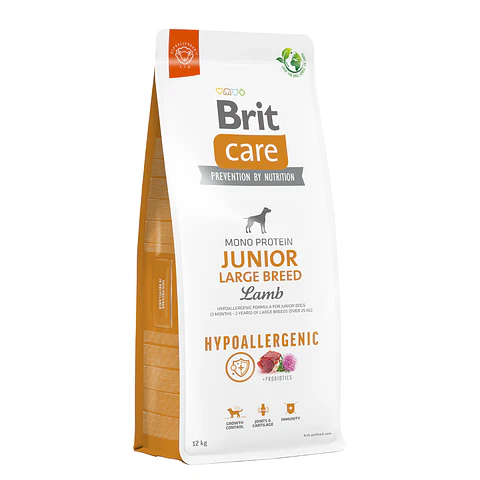 Brit Care Dog Hypoallergenic Junior Large Breed Lamb 12K 