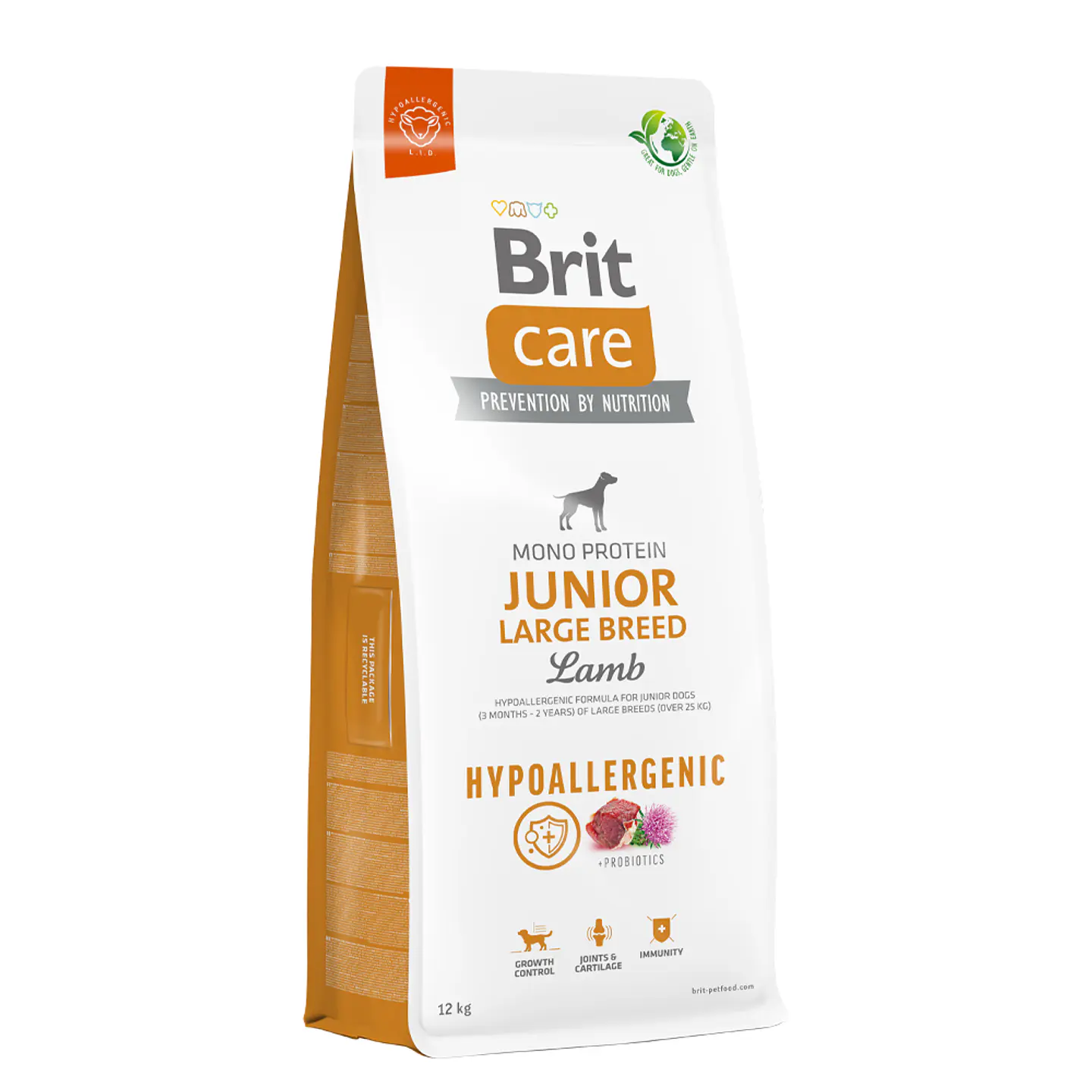 Brit Care Dog Hypoallergenic Junior Large Breed Lamb 12K  1