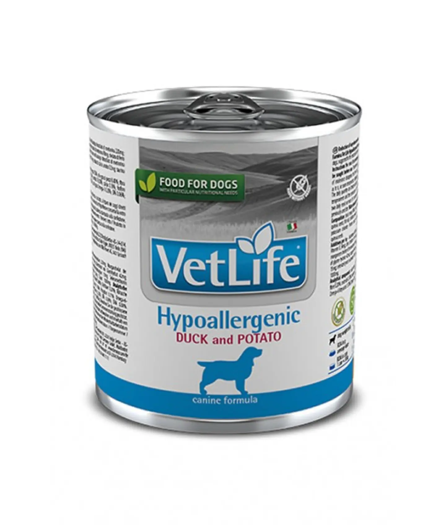 Vet Life Comida Humeda Hypoallergenic Pato 300 grs  1