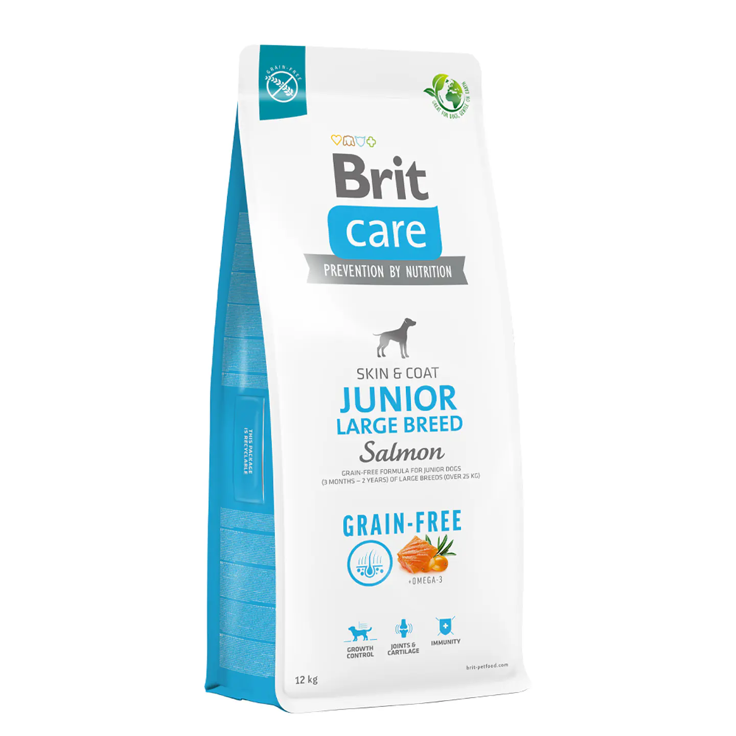 Brit Care Dog Grain Free Junior Large Breed Salmon 12K  1