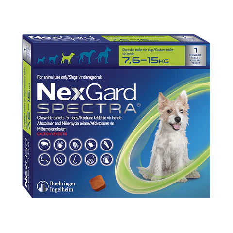 NexGard Spectra 7.6 a 15K 1 Comprimido 