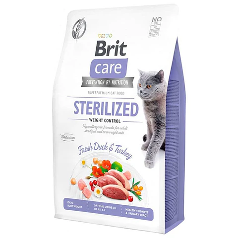 Brit Care Cat Grain Free Sterilized Weight Control 7K 