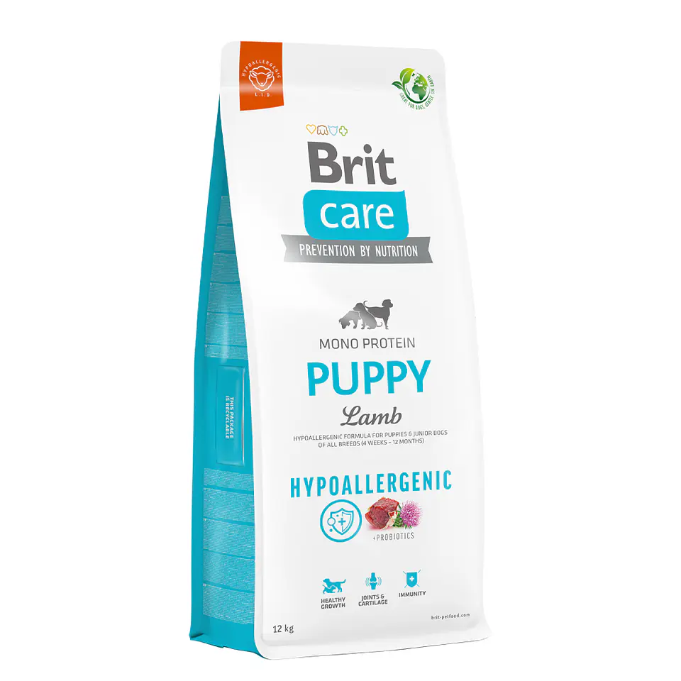 Brit Care Dog Hypoallergenic Puppy Lamb 12K  1