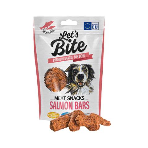Brit Lets Bite Meat Salmon Bars 80Gr 