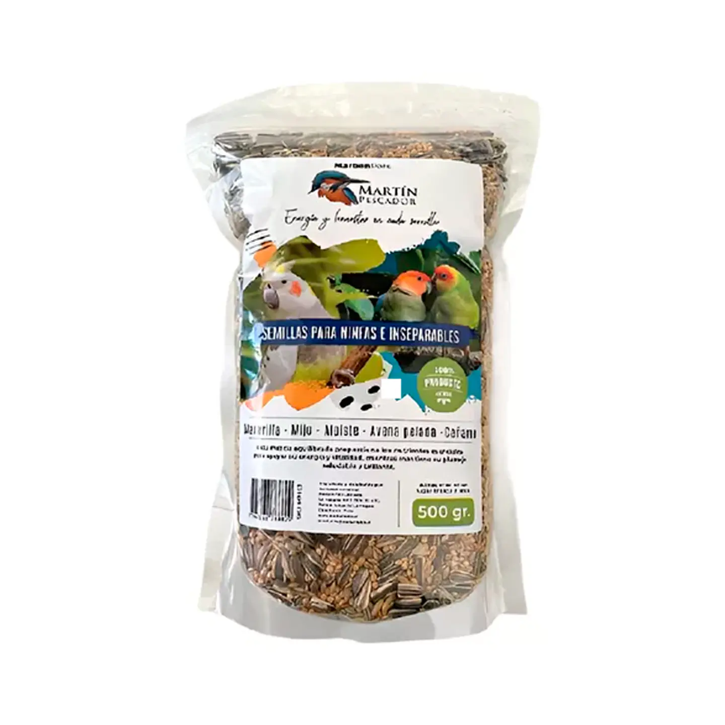 Mix de Semillas Para Ninfa e Inseparables 500grs  1