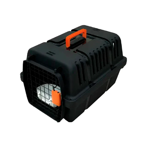 Transportadora Plastica Negra 50x35x35 Apta para Avion 