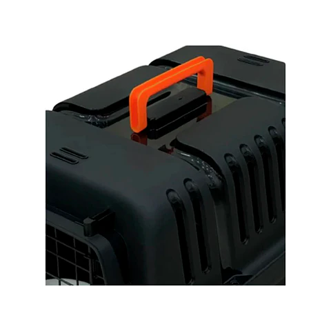 Transportadora Plastica Negra 50x35x35 Apta para Avion 