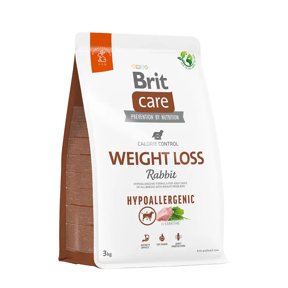 Brit Care Dog Hypoallergenic Weight Loss Rabbit 3K  1